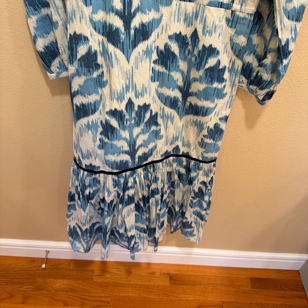 Tuckernuck Olivia James The Label Blue Cotton Long Sleeve Maxi Dress Small - Picture 5 of 14